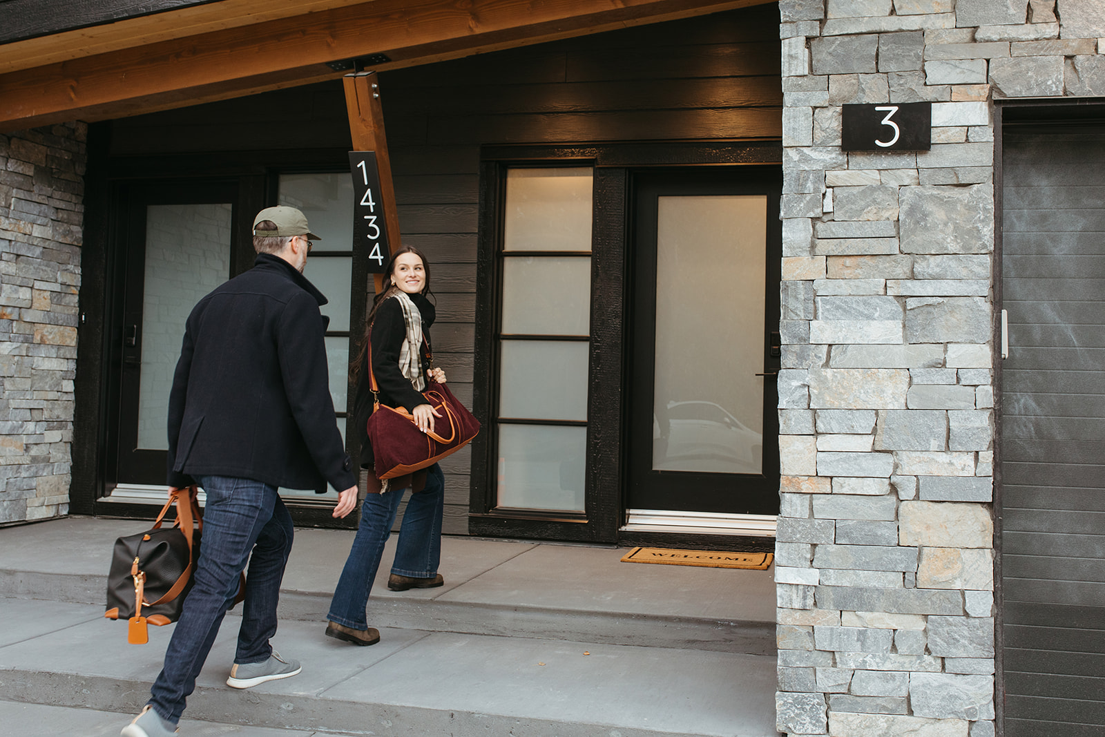 Arriving at a WeekAway home in Canmore